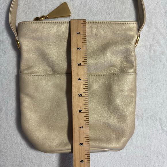 Vintage Leather Mini Duffle/Barrel Shoulder Bag by SHARIF - Picture 12 of 13